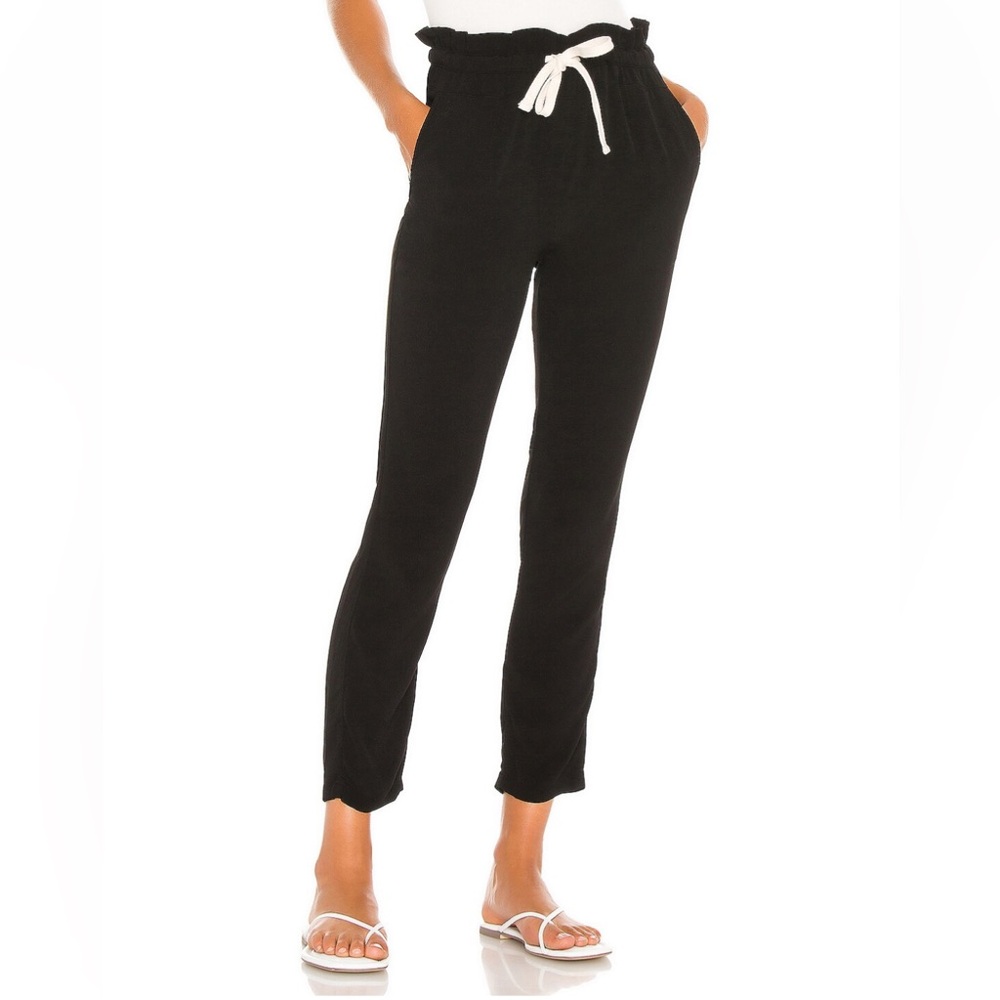 Monrow Crepe Pant in Black